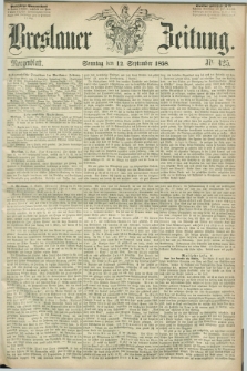 Breslauer Zeitung. 1858, Nr. 425 (12 September) - Morgenblatt + dod.