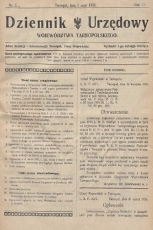 Dziennik Urzędowy Województwa Tarnopolskiego. 1926, nr 5