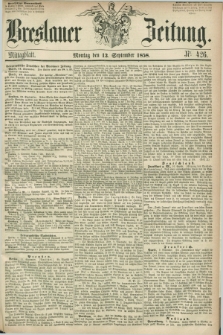 Breslauer Zeitung. 1858, Nr. 426 (13 September) - Mittagblatt