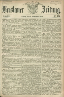 Breslauer Zeitung. 1858, Nr. 434 (17 September) - Mittagblatt