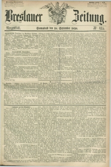 Breslauer Zeitung. 1858, Nr. 435 (18 September) - Morgenblatt + dod.