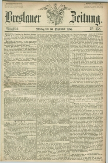 Breslauer Zeitung. 1858, Nr. 438 (20 September) - Mittagblatt