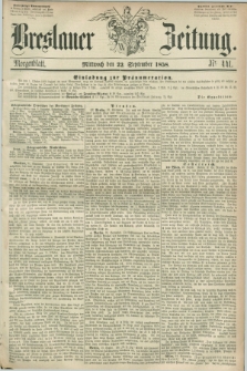 Breslauer Zeitung. 1858, Nr. 441 (22 September) - Morgenblatt + dod.