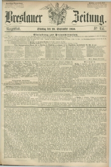 Breslauer Zeitung. 1858, Nr. 451 (28 September) - Morgenblatt + dod.