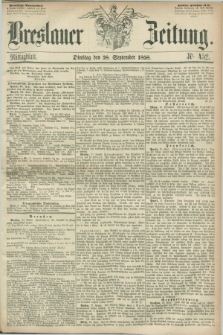 Breslauer Zeitung. 1858, Nr. 452 (28 September) - Mittagblatt