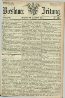 Breslauer Zeitung. 1858, Nr. 496 (23 October) - Mittagblatt