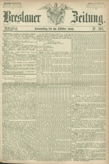 Breslauer Zeitung. 1858, Nr. 504 (28 October) - Mittagblatt