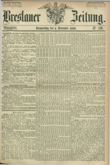 Breslauer Zeitung. 1858, Nr. 516 (4 November) - Mittagblatt