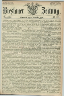 Breslauer Zeitung. 1858, Nr. 555 (27 November) - Morgenblatt + dod.