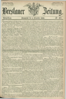 Breslauer Zeitung. 1858, Nr. 567 (4 Dezember) - Morgenblatt + dod.