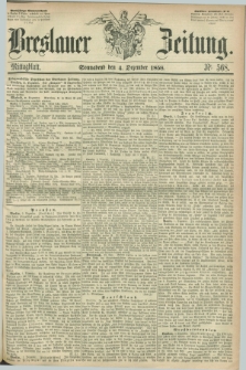 Breslauer Zeitung. 1858, Nr. 568 (4 Dezember) - Mittagblatt