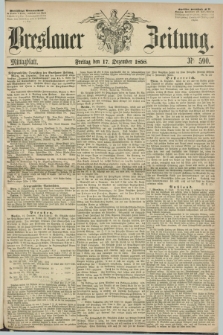Breslauer Zeitung. 1858, Nr. 590 (17 Dezember) - Mittagblatt