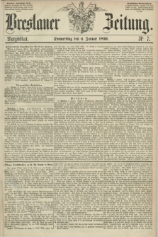 Breslauer Zeitung. 1859, Nr. 7 (6 Januar) - Morgenblatt + dod.