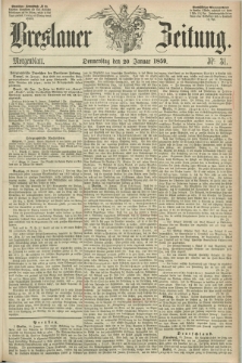 Breslauer Zeitung. 1859, Nr. 31 (20 Januar) - Morgenblatt + dod.