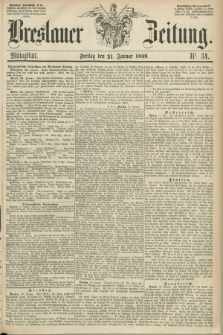 Breslauer Zeitung. 1859, Nr. 34 (21 Januar) - Mittagblatt