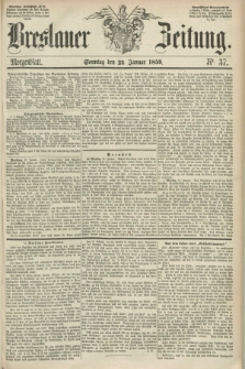 Breslauer Zeitung. 1859, Nr. 37 (23 Januar) - Morgenblatt + dod.