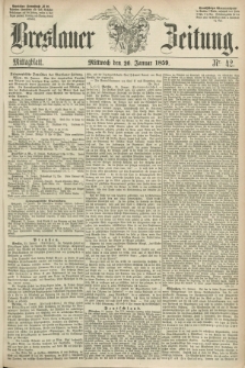 Breslauer Zeitung. 1859, Nr. 42 (26 Januar) - Mittagblatt