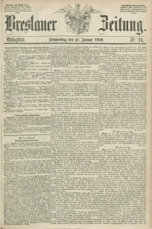 Breslauer Zeitung. 1859, Nr. 44 (27 Januar) - Mittagblatt