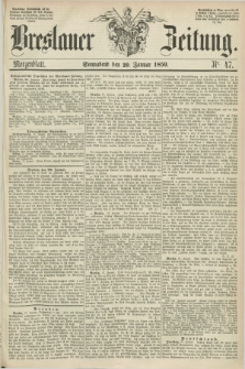 Breslauer Zeitung. 1859, Nr. 47 (29 Januar) - Morgenblatt + dod.