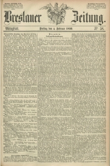 Breslauer Zeitung. 1859, Nr. 58 (4 Februar) - Mittagblatt