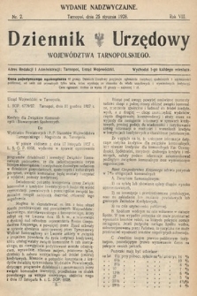 Dziennik Urzędowy Województwa Tarnopolskiego. 1928, nr 2