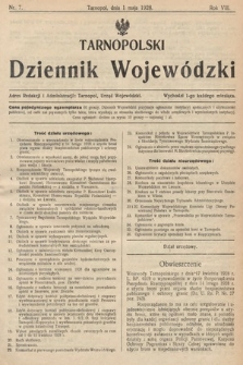 Tarnopolski Dziennik Wojewódzki. 1928, nr 7