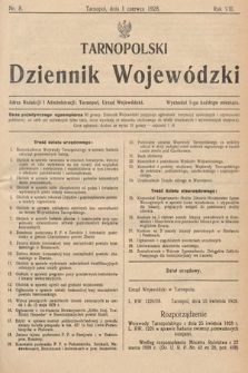 Tarnopolski Dziennik Wojewódzki. 1928, nr 8