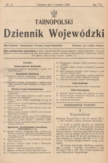 Tarnopolski Dziennik Wojewódzki. 1928, nr 11