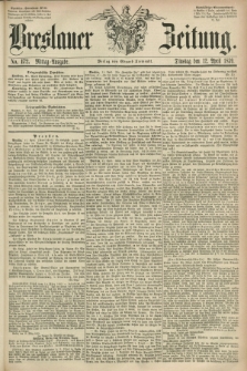 Breslauer Zeitung. 1859, No. 172 (12 April) - Mittag-Ausgabe