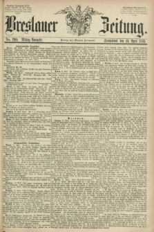 Breslauer Zeitung. 1859, No. 190 (23 April) - Mittag-Ausgabe