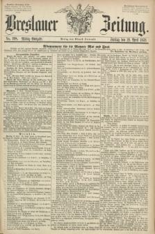 Breslauer Zeitung. 1859, No. 198 (29 April) - Mittag-Ausgabe