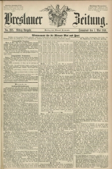 Breslauer Zeitung. 1859, No. 212 (7 Mai) - Mittag-Ausgabe