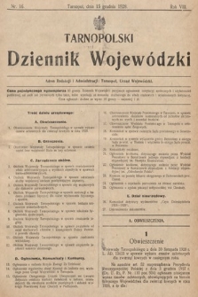 Tarnopolski Dziennik Wojewódzki. 1928, nr 16