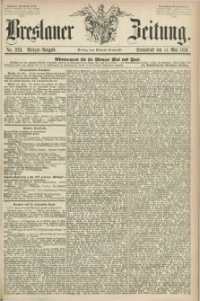 Breslauer Zeitung. 1859, No. 223 (14 Mai) - Morgen-Ausgabe + dod.