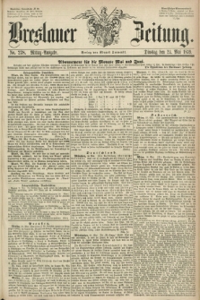 Breslauer Zeitung. 1859, No. 238 (24 Mai) - Mittag-Ausgabe