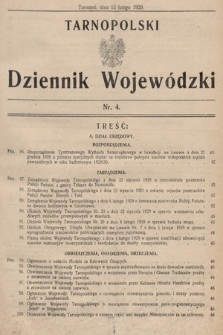 Tarnopolski Dziennik Wojewódzki. 1929, nr 4