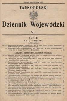 Tarnopolski Dziennik Wojewódzki. 1929, nr 6