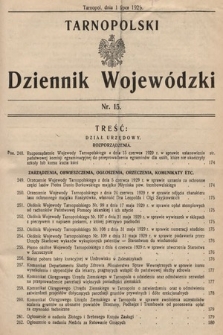 Tarnopolski Dziennik Wojewódzki. 1929, nr 15