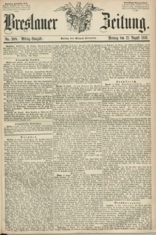 Breslauer Zeitung. 1859, No. 388 (22 August) - Mittag-Ausgabe