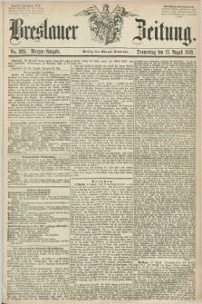 Breslauer Zeitung. 1859, No. 393 (25 August) - Morgen-Ausgabe + dod.