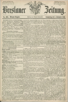 Breslauer Zeitung. 1859, No. 405 (1 September) - Morgen-Ausgabe + dod.