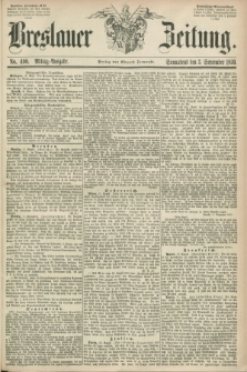 Breslauer Zeitung. 1859, No. 410 (3 September) - Mittag-Ausgabe