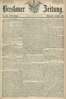 Breslauer Zeitung. 1859, No. 412 (5 September) - Mittag-Ausgabe