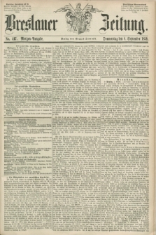 Breslauer Zeitung. 1859, No. 417 (8 September) - Morgen-Ausgabe + dod.