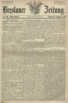 Breslauer Zeitung. 1859, No. 420 (9 September) - Mittag-Ausgabe