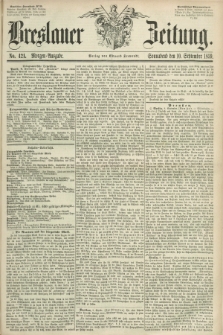 Breslauer Zeitung. 1859, No. 421 (10 September) - Morgen-Ausgabe + dod.