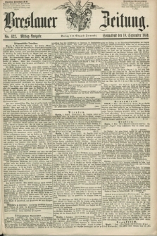 Breslauer Zeitung. 1859, No. 422 (10 September) - Mittag-Ausgabe