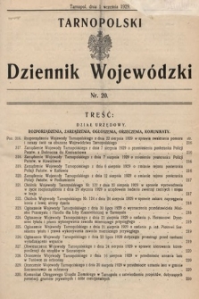 Tarnopolski Dziennik Wojewódzki. 1929, nr 20