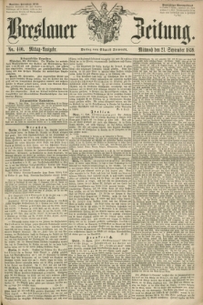 Breslauer Zeitung. 1859, No. 440 (21 September) - Mittag-Ausgabe