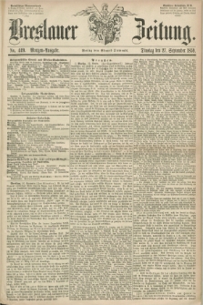 Breslauer Zeitung. 1859, No. 449 (27 September) - Morgen-Ausgabe + dod.